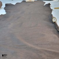 OEM Bio-Braunes Echtleder Erstklassiges Premium 0,5-1,8MM Vollnarbiges Gegerbtes Leder für Schuhe, Gürtel, Sofas, Heimdekoration, Röcke, Handwerk