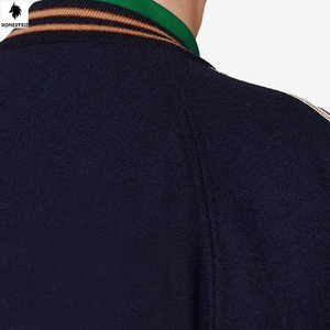 Chaqueta universitaria de lana de alta calidad para hombre, cómoda chaqueta deportiva ligera a prueba de viento con cuello levantado y letras cálidas para invierno - Product Image 5
