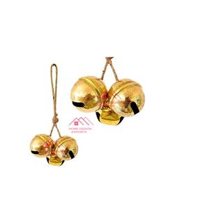 Set of 3 Galvanize Metal Christmas Decor <b>Ornaments</b> for Home Decorative Metal Bells for Home Hotel Indoor and Outdoor Decor Use - Product Image 5