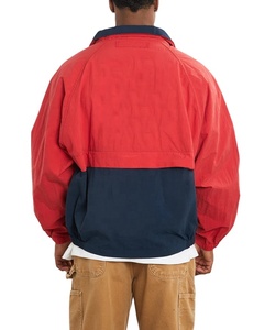 Veste coupe-vent en polyester vintage respirante sur mesure, taille plus, coupe-vent matelassé léger pour homme - Product Image 2