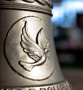 Campana della chiesa in stile religioso personalizzata diametro 840 mm 340 kg in bronzo modello in metallo per esterni con Logo LA-A1 di fusione delle Note incluso - Product Image 5