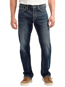 Jean décontracté en denim uni pour homme, taille mi-haute, extensible, coupe droite, écologique, respirant et léger pour le printemps, l'été et l'automne - Product Image 1