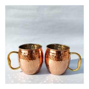 High In Demand Handicrafts <b>Tea</b> <b>Mug</b> With <b>Infuser</b> Drinking Copper Made In India With High Quality - Product Image 5