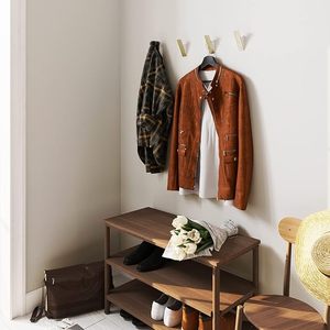 Percha de pared dorada para abrigos y sombreros con bata de baño de latón, gancho para toallas, accesorios decorativos para baño para uso en ropa - Product Image 5