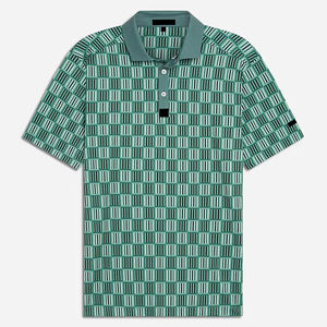 Polos de golf en polyester personnalisés à séchage rapide pour hommes, polos professionnels à manches courtes et coupe ajustée à sublimation, quantité en vrac - Product Image 4