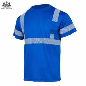 T-shirt de travail industriel respirant et imperméable en gros |   Vêtements de travail haute visibilité pour hommes, résistants |   Direct d'usine - Product Image 1