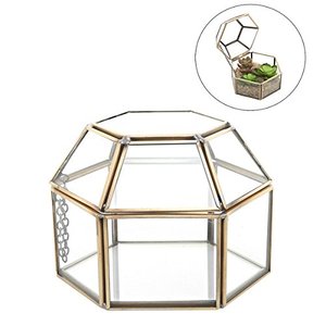 Indoor Decoration Metal And Glass Terrarium Tabletop Triangle Shape Flower <b>Vase</b> Container Decorative Glass Terrarium - Product Image 5