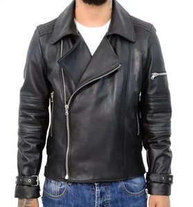 OEM Custom Design Men's Vintage Genuine Leather <b>Jacket</b> with Waterproof Breathable Features and Cool Custom Options - Product Image 1