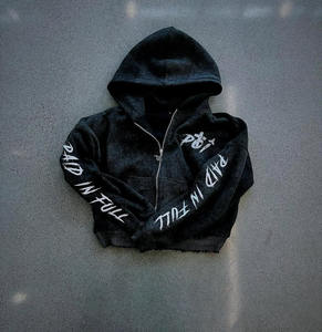 Multi Color Hommes Vintage Personnalisé Distressed Brodé Hoodies Hommes Zip Up Hoodie Full Sleeve Hoodie - Product Image 6