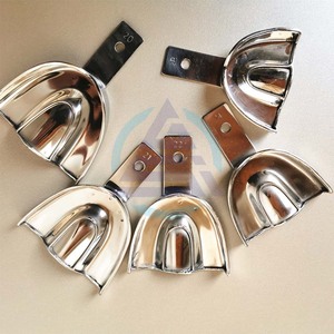 Bandejas de Impresión Dental para Prótesis Completa Sólida (Juego de 10) XS-S-M-L-XL Superior Inferior Nuevas Instrumentos Dentales - Product Image 4