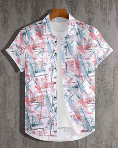Chemise Hawaïenne Drôle pour Hommes, Tenue de Vacances, Manches Courtes, Boutons, Tenues de Fête, Tissus 100% Coton - Product Image 5