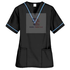Chemise de gommage médical d'hôpital de vente chaude haut médical de gommage unisexe - Product Image 4