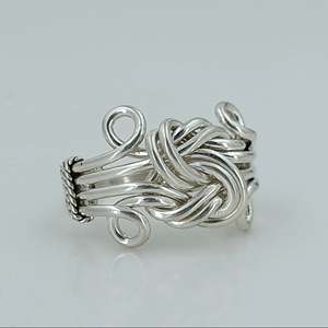 Navya Craft 925 Solid Sterling Silver Handmade Celtic Knot Women's Casual <b>Statement</b> <b>Ring</b> for Christmas Birthday Jewelry - Product Image 5