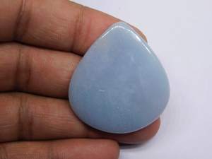 หิน Angelite ธรรมชาติ 100% พลอยหลวม Angelite แท้เกรดสูงสําหรับทําเครื่องประดับในราคาโรงงานขายส่ง OEM จํานวนมาก - Product Image 5