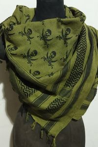 Écharpe arabe 100% coton de haute qualité, foulard tactique désert Keffiyeh en plein air coupe-vent, Shemagh à bas prix de gros - Product Image 6