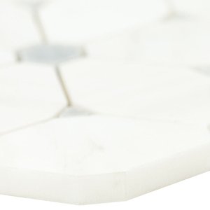 Cecily Grigio Marble Union Mosaic Tiles 11x13 Glossy Waterproof Modern Firebrick Square for Interior <b>Walls</b> and Floors <b>Borders</b> - Product Image 2