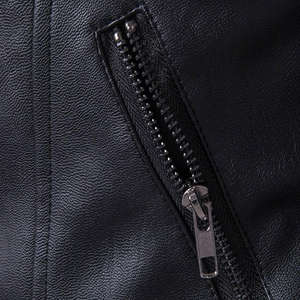 Veste en cuir pour homme en cuir de vache véritable, toile de qualité supérieure, style moto et motard, capuche d'hiver - Product Image 4