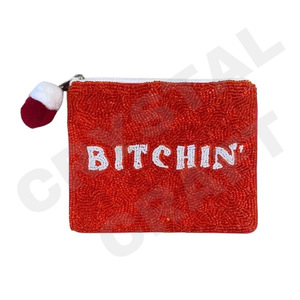 Pochette à monnaie ATL STAR Portefeuille personnalisé en perles de rocaille Beau cadeau de maman-Design coeurs pour filles - Product Image 4