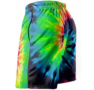 Pantalones cortos de verano ligeros con tinte de corbata para hombre, pantalones cortos de gimnasio con bolsillos laterales, pantalones cortos transpirables con cordón para la venta - Product Image 5