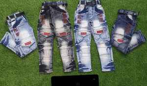 กางเกงยีนส์สำหรับผู้ชายผู้ชาย,กางเกงยีนส์แฮนด์เมดซึมซับเหงื่อได้ดีเยี่ยมสั่งตัดฤดูร้อน - Product Image 3