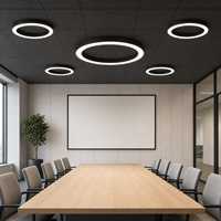 Luminaire suspendu LED circulaire 51W pour les halls d'hôtels et les espaces intérieurs communs