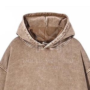 Best Price Trendy Acid <b>Wash</b> Hoodies Fashion High Manufacturer Plain Dyed <b>for</b> Winter Season Online <b>Sale</b> - Product Image 2