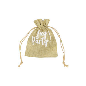 Wholesale <b>Small</b> Jute <b>Bag</b> with Custom <b>Drawstring</b> Style PC Fabric Logo Folding Handled Letter Pattern-Cheap Price Shopping <b>Bags</b> - Product Image 3