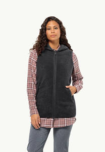 2025 sweat-shirt en laine à fermeture éclair complète pour femmes personnalisées avec capuche noire brodée polaire résistant au vent hiver vêtements de rue en plein air - Product Image 6