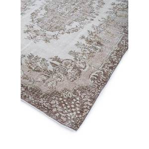 พรมขนสัตว์ถักมือสไตล์วินเทจ สีเบจและสีน้ำตาล ลายเหรียญแบบนามธรรม รูปทรงสี่เหลี่ยมผืนผ้า สำหรับห้องนั่งเล่นหรือทางเดินในบ้าน Pae-2169 - Product Image 2