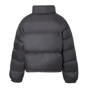 Custom Woman Winter Zipper up Stand <b>Collar</b> Cropped Puffer Down <b>Jackets</b> Customized Women Bubble <b>Jackets</b> - Product Image 2