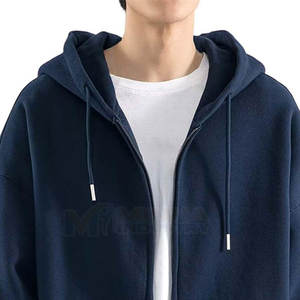 Sweat-shirt oversize confortable de style streetwear avec fermeture éclair sur le devant, style moderne, sweat-shirt oversize unisexe avec fermeture éclair - Product Image 4