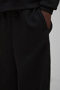 Pantalones de hombre de algodón 100% de peso pesado, ropa de calle, pantalones de chándal holgados de gran tamaño, pantalones de chándal de pierna recta lavados personalizados para hombre - Product Image 3