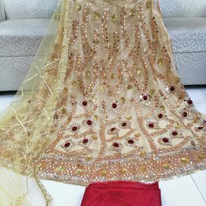 2022 Collection d'été vente chaude pakistanais indien travail manuel Salwar Kameez costume en mousseline de soie mariage Lehenga Choli Occasions spéciales - Product Image 1