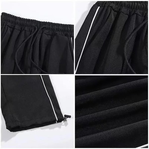 Ensemble de survêtement unisexe à capuche, combinaison, pantalon, pantalon ample en polaire, fermeture éclair, nylon/coton lourd, manches longues, veste - Product Image 3