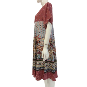 Camisón de Verano para Mujer, Transpirable, Suave, Térmico, de Rayón, Manga Corta, Cuello Cuadrado, Casual, Diario, con Volantes, de Cheery - Product Image 5