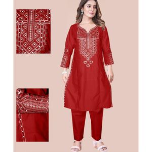 Salwar Kameez Afgano, Prenda Étnica India, Estilo Bollywood, Saree con Modal, Algodón y Georgette para Ocasiones Especiales - Product Image 4