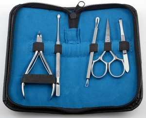 Ensemble de manucure et pédicure professionnel en acier inoxydable 6 pièces, très vendu, outils de beauté durables de haute qualité, marque personnalisée luxueuse - Product Image 4