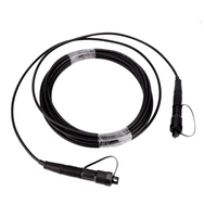 Câble de cordon de raccordement à fibre optique MPO MPO étanche monomode 5m pour réseau de télécommunication extérieur FTTA