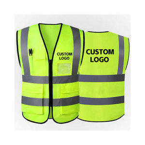 Customized Public Yellow and Orange <b>Reflective</b> Mesh 100% Polyester <b>Reflective</b> Jacket High Visibility <b>Reflective</b> <b>Vest</b> Safety <b>Vest</b> - Product Image 1