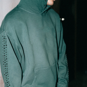 Green Sun Fade Fashion Forward Hoodies pour hommes, Sweatshirts de style designer Streetwear personnalisé Service OEM/ODM meilleur fournisseur - Product Image 3