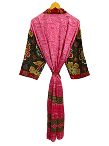 ชุดคลุมบิกินี่สไตล์ญี่ปุ่น, ชุดคลุมชุดว่ายน้ำชุดยาวผ้าไหมส่าหรีอินเดียชุดใส่กลางคืน - Product Image 5