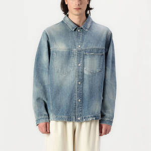 Chaqueta vaquera para hombre con diseño impreso personalizado de alta calidad/chaqueta vaquera para hombre con diseño informal - Product Image 1