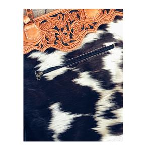 Meilleure vente sac à main cuir de vachette poil sur fourrure sac à main Western usiné Floral outillage à la main sculpture sac à bandoulière sac Western sac à main - Product Image 2