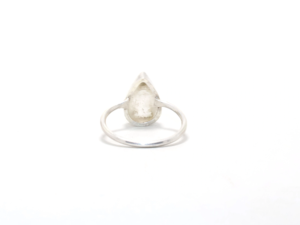 Vente en gros de bagues en cristal de quartz en argent sterling 925 pour femmes en forme de poire bijoux empilables faits à la main pour cadeaux - Product Image 4