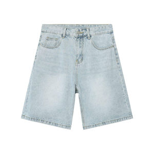 Vintage Mid-<b>Rise</b> Straight 100% Cotton Denim Shorts for <b>Men</b> Classic Lightweight Retro <b>Jean</b> Shorts with cheap quality <b>men</b> - Product Image 3