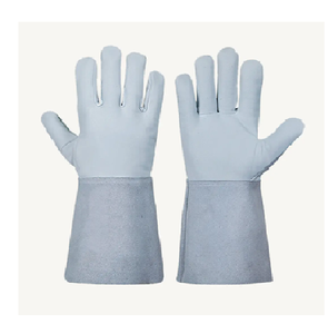 Gants de soudage TIG en cuir de vachette fendu Gants de soudage tig de sécurité industrielle Qualité Résistant à la chaleur Long - Product Image 1