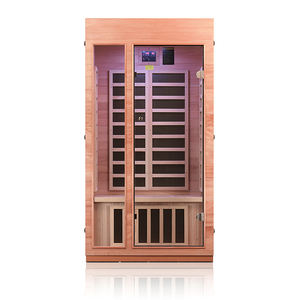 Sauna infrarouge électrique moderne pour une personne, en bois de pruche, en stock aux États-Unis, vente chaude, écologique, pour appartement, chambre à coucher, fabrication - Product Image 2