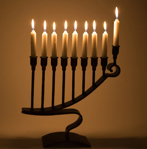 Bougie menorah en laiton moderne or et argent pour décoration de Noël centre de table de mariage bougeoir maison décor de table - Product Image 5
