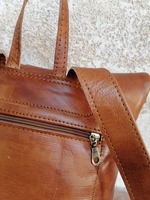 Sac à dos marocain Fait main unisexe Boho cuir Cuir marron