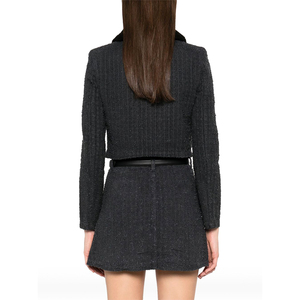 แจ็กเก็ตผ้าฝ้ายสำหรับผู้หญิงเสื้อแจ็กเก็ตผ้าฝ้ายพิมพ์โลโก้ตามสั่ง - Product Image 4